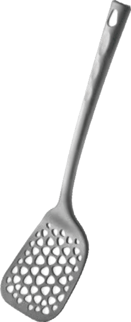 義大利 PIARDI HOME 耐熱220度 尼龍 有洞鍋鏟 35cm 黑色 1支