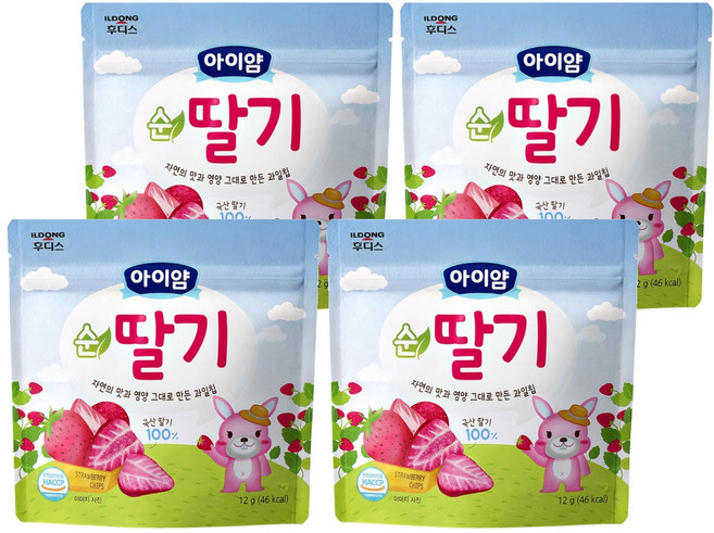 아이얌 과일칩, 12g, 4개