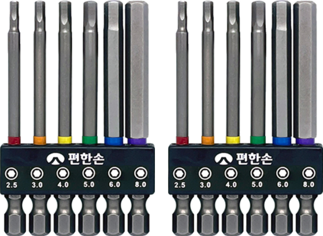 편한손 육각비트 6종 세트 HBS6-75, 2세트