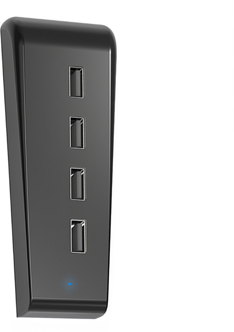 DOBE PS5 USB2.0 HUB 擴充分線器 副廠, 1個, 黑色