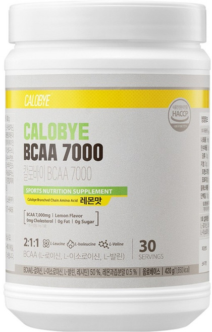 칼로바이 BCAA 7000 부스터 필수아미노산 헬스 보조제 레몬맛, 1개, 420g