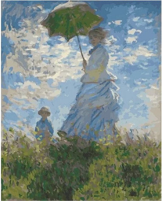 ArtLife 藝術生活 數字油畫 DT036 DIY 50 x 40cm, 莫內 母與子, 1組