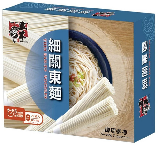 五木 細關東麵, 3.744kg, 1盒