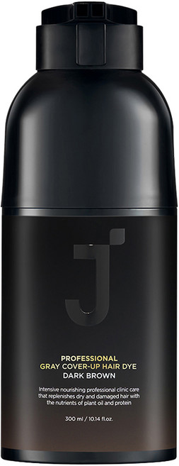 제이숲 프로페셔널 커버업 새치 염모제 300ml, 다크브라운, 1개