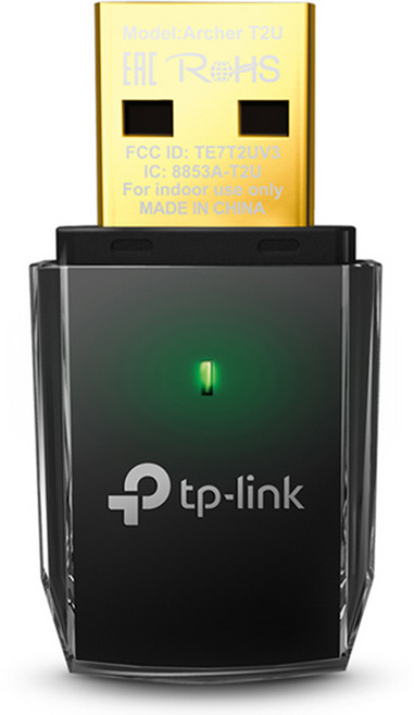 티피링크 듀얼밴드 무선 USB 랜카드 AC600 Archer T2U, 1개