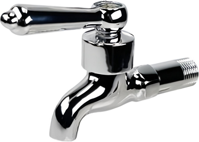 Elephant Waters 沐象 圓柄一字陶瓷長栓 水龍頭 金屬光澤 經典手柄, 1個