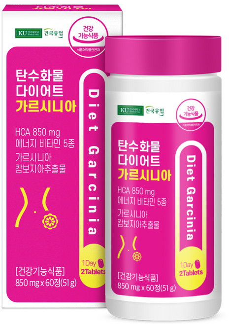 건국유업 탄수화물 다이어트 가르시니아 60p, 60정, 1개