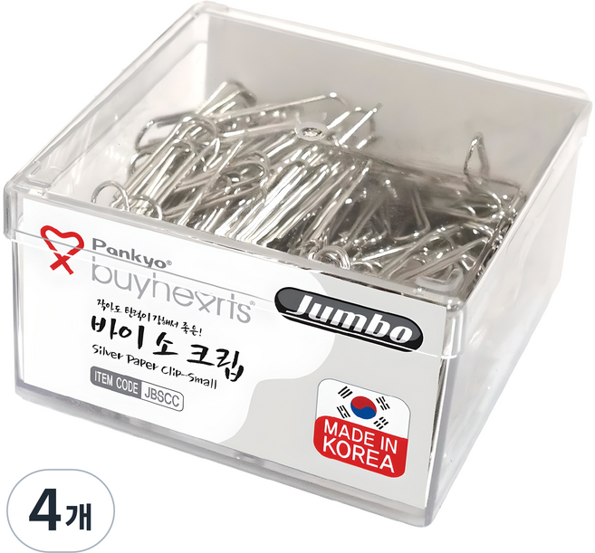 buyhearts Jumbo Bisoclip JBSCC, 4個, 500入