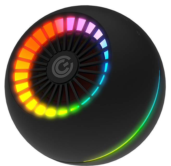 SONICGEAR 流光炫彩藍牙多媒體音箱 90 x 90 x 85mm 204g 原廠保固, Sonic Pod, 黑色