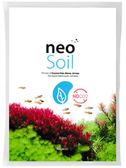 아쿠아리오 네오 소일 NO CO2 3mm + 네오 플루이드 50ml 비닐 포장 + 네오 클린 50ml 비닐 포장, 3L, 1개