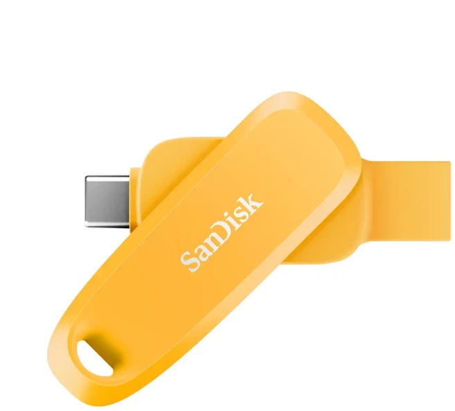 SanDisk 晟碟 公司貨 Phone Drive Type C+A雙用 SDDDC6 USB3.2 Gen 1 高速讀取100MB/s 黃色, 32GB, 1個