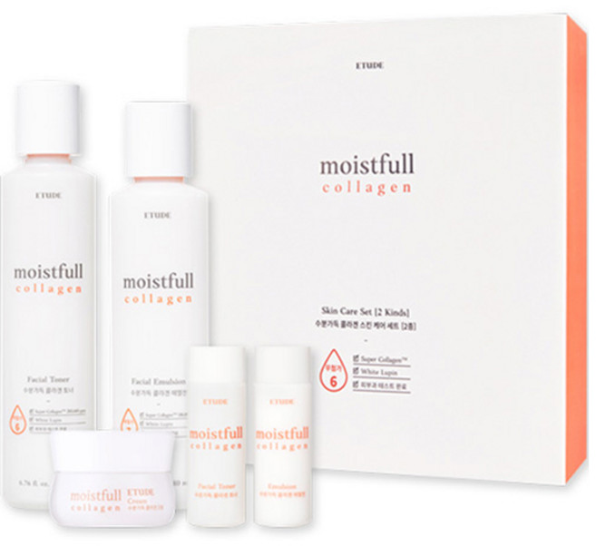 에뛰드 수분 가득 콜라겐 스킨케어 2종 세트, 1세트