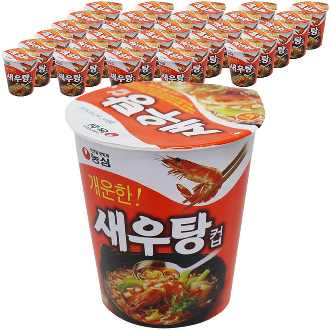농심 새우탕컵 67g, 36개