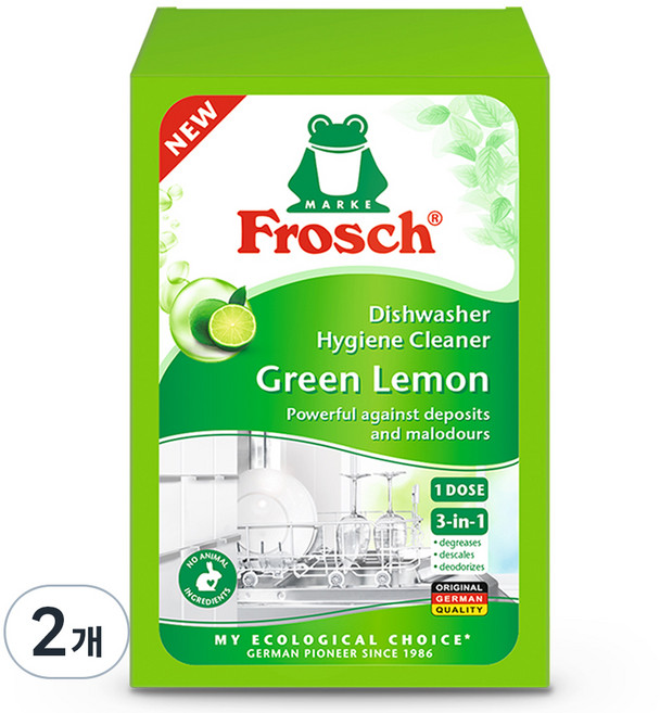 Frosch 德國小綠蛙 洗碗機清潔劑, 125g, 2個