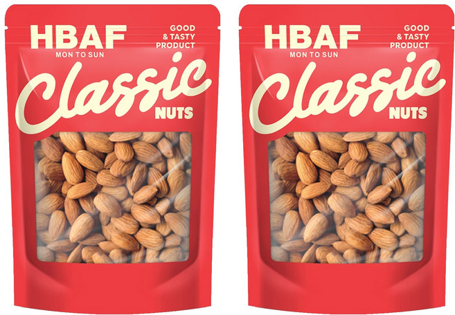 바프 구운 아몬드, 300g, 2개