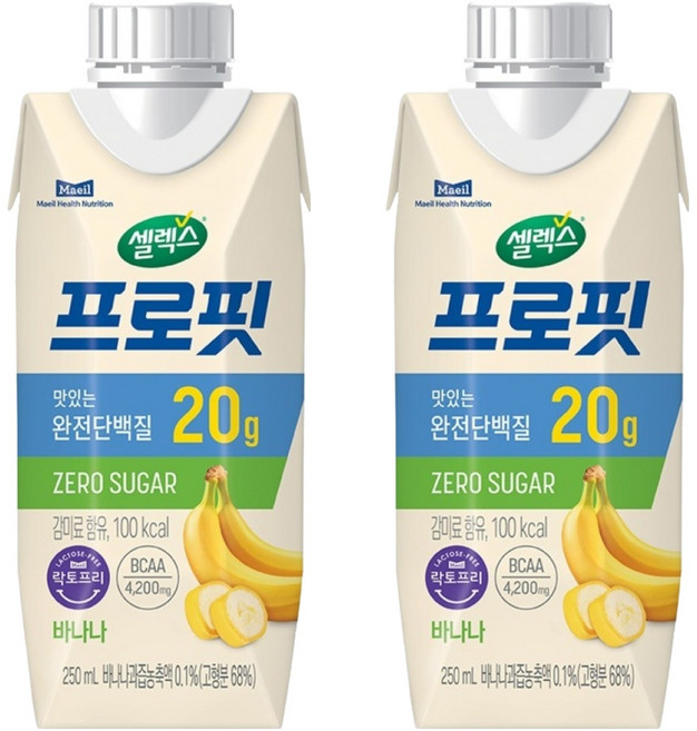 셀렉스 프로핏 바나나, 250ml, 2개