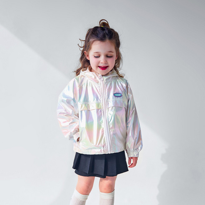 마리앤모리 아동용 샤베트 글리터 홑겹 점퍼