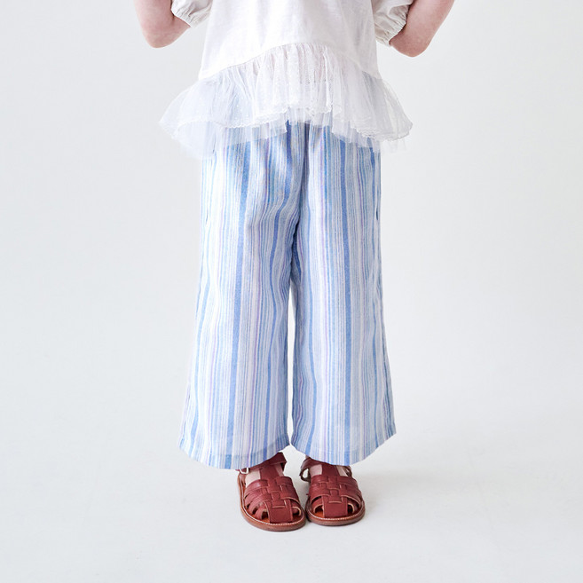 월튼키즈 아동용 리조트 스트라이프 린넨 팬츠