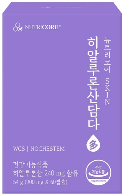 뉴트리코어 히알루론산 담다, 60정, 1개 - 쿠팡