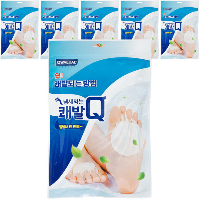 쾌발 Q 냄새먹는 풋케어 패드, 60개입, 6개