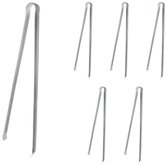 월드크린 백색 숯집게 60cm, 6개