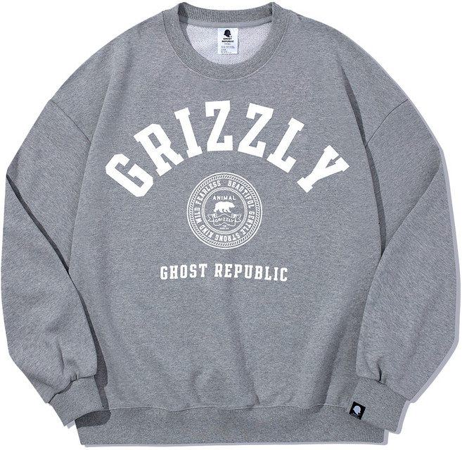 고스트리퍼블릭 GRIZZLY 클럽 오버핏 맨투맨 GMT-137