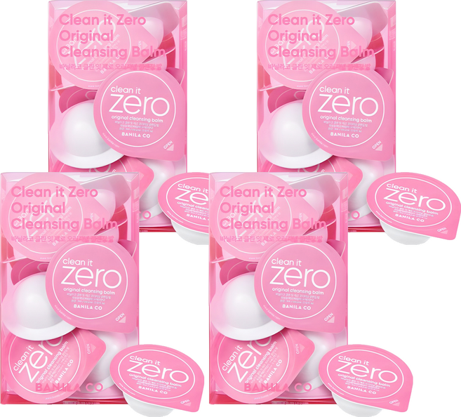 바닐라코 클린 잇 제로 오리지널 클렌징밤 트래블 키트, 48ml, 4개