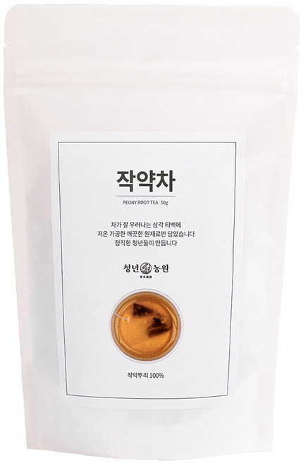 청년농원 저온가공 작약차 삼각티백, 1g, 50개입, 1개
