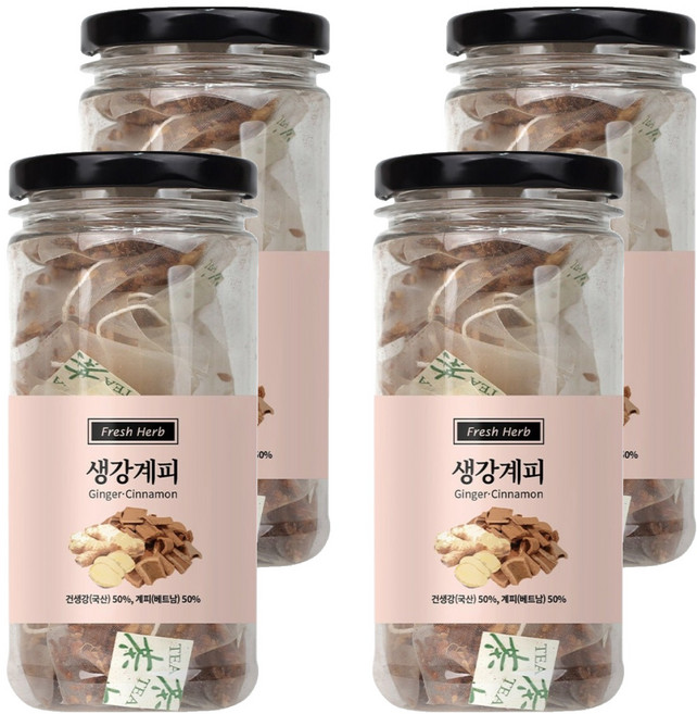 신선약초 생강계피차 삼각티백, 20개입, 4개