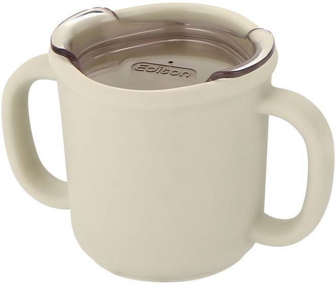 에디슨 프리미엄 실리콘 트레이닝 컵, 크림, 1개, 200ml