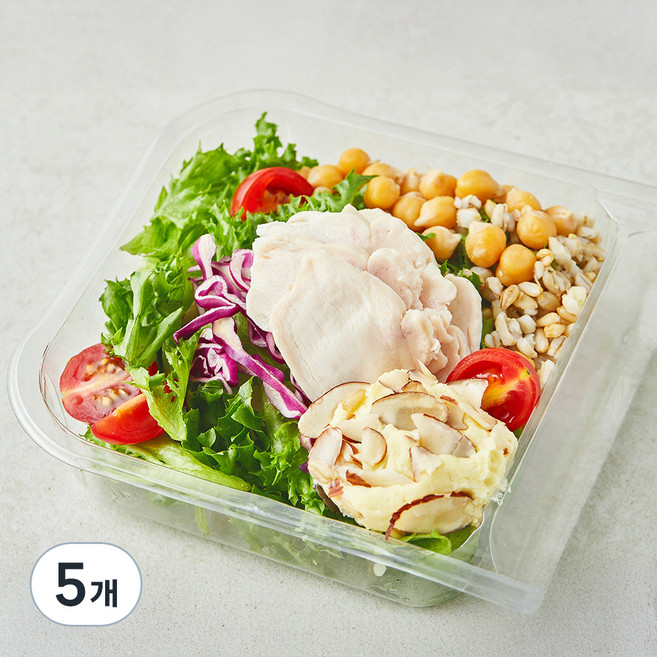 스윗밸런스 닭가슴살 시저 샐러드, 240g, 5개
