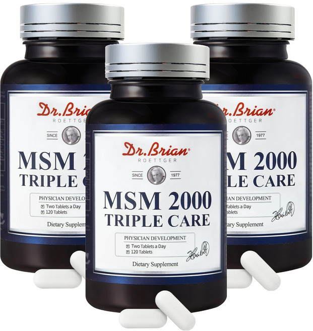 닥터브라이언 엠에스엠 2000 트리플케어 162g, 120정, 3개