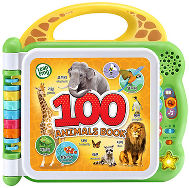 립프로그 100 워드북 동물, 혼합색상, 1개