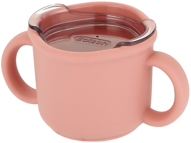 에디슨 국산 프리미엄 실리콘 트레이닝 컵, 핑크, 1개, 150ml