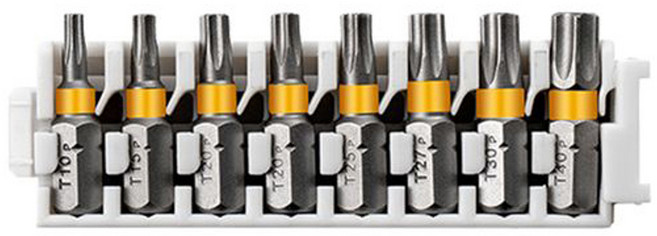 BOSCH 博世 台灣公司貨 皮克力 25mm起子頭 T10 + T15 + T20 + T25 + T27 + T30 + T40, 1組