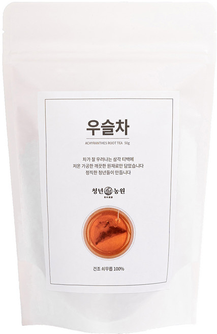 청년농원 저온가공 우슬차 삼각티백, 1g, 50개입, 1개
