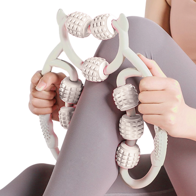 조인메이드 종아리 마사지 다리 허벅지 안마 기구, 1개, 화이트