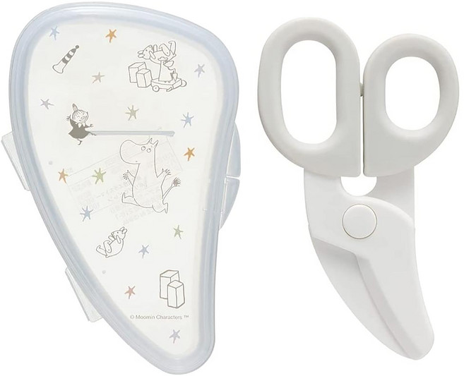 Skater MOOMIN 離乳食食物剪 498817, MOOMIN 白色, 1支