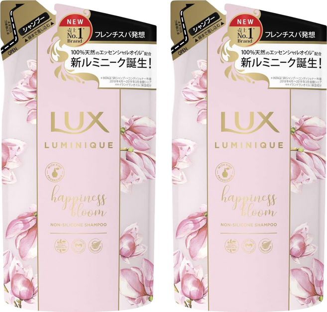 LUX 麗仕 LUMINIQUE 璐咪可 SPA精油無矽靈洗髮精補充包 柔順輕盈, 350g, 2包