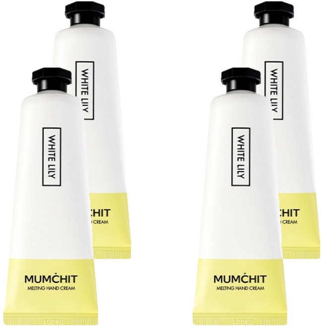 멈칫 멜팅 핸드크림 화이트 릴리, 50ml, 4개