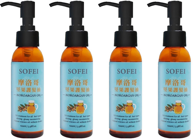 SOFEI 舒妃 摩洛哥堅果護髮油, 100ml, 4件