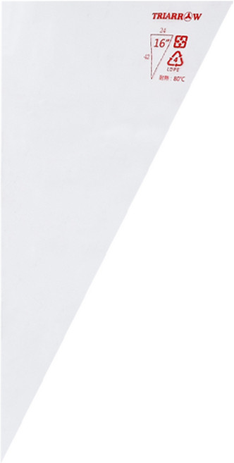 16吋加厚拋棄式擠花袋, 10個, 透明