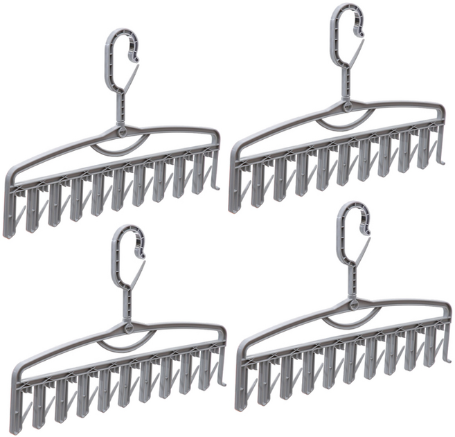 모나코올리브 양말정리 건조대, 4개, 그레이