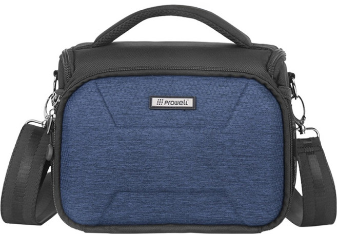 prowell 普樂威 EVA硬殼一機兩鏡相機斜側背包 附送防雨罩 WIN-22356, 深海藍, 1個