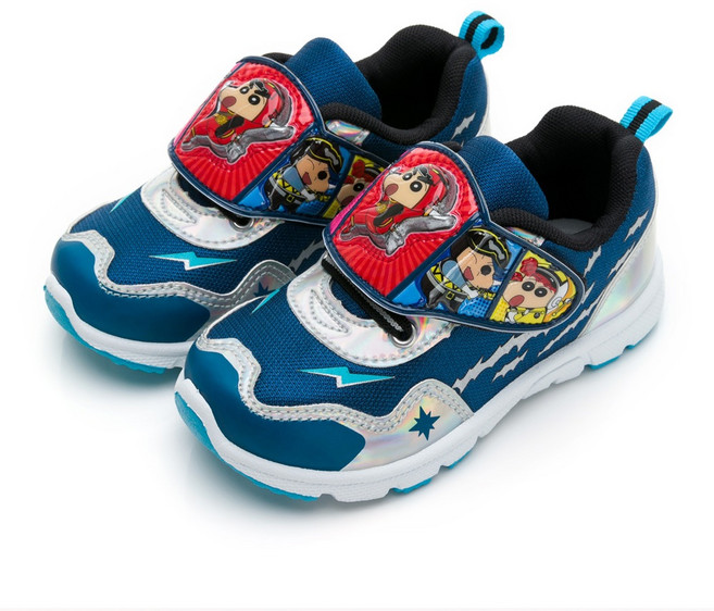 Shinchan 蠟筆小新X超級戰隊電燈鞋 深藍色 SWKX47536