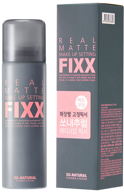 쏘내추럴 파우더포룸 리얼 매트 메이크업 세팅 픽서, 75ml, 1개
