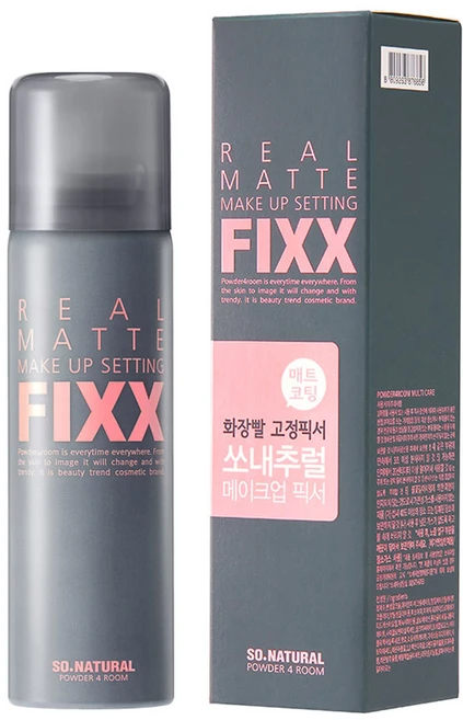 쏘내추럴 파우더포룸 리얼 매트 메이크업 세팅 픽서, 75ml, 1개 - 쿠팡