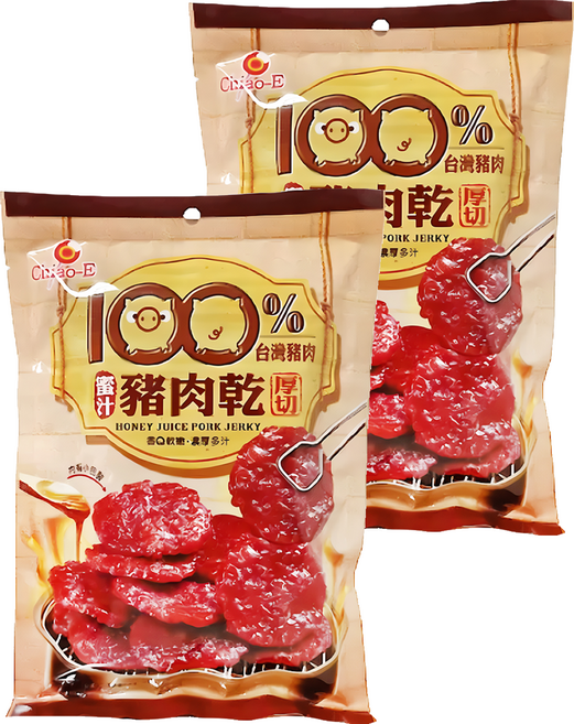 Chiao-E 巧益 厚切蜜汁豬肉乾, 120g, 2包