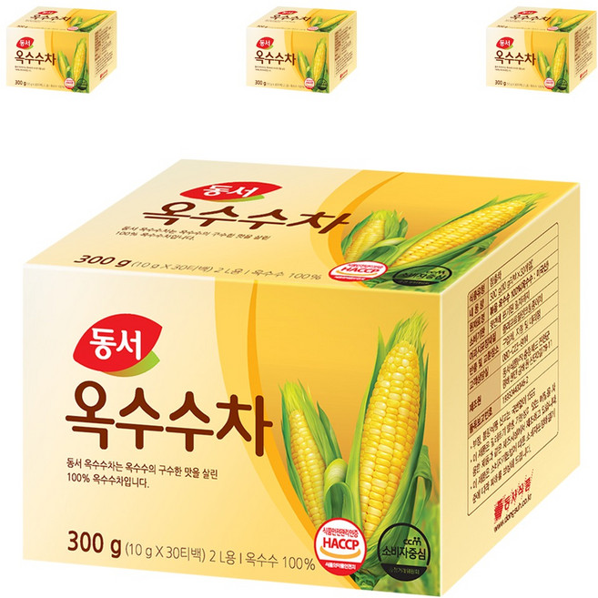 동서 옥수수차 티백, 10g, 30개입, 4개