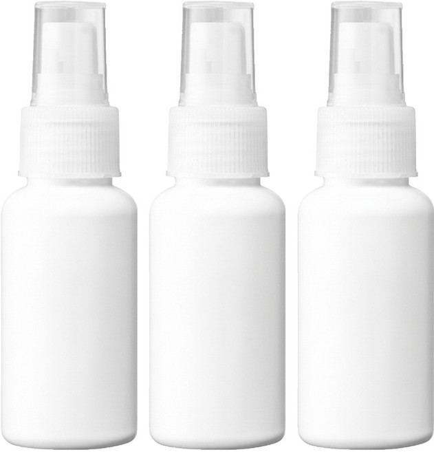 MEKO 不透光分裝噴瓶 60ml, 白色, 3個